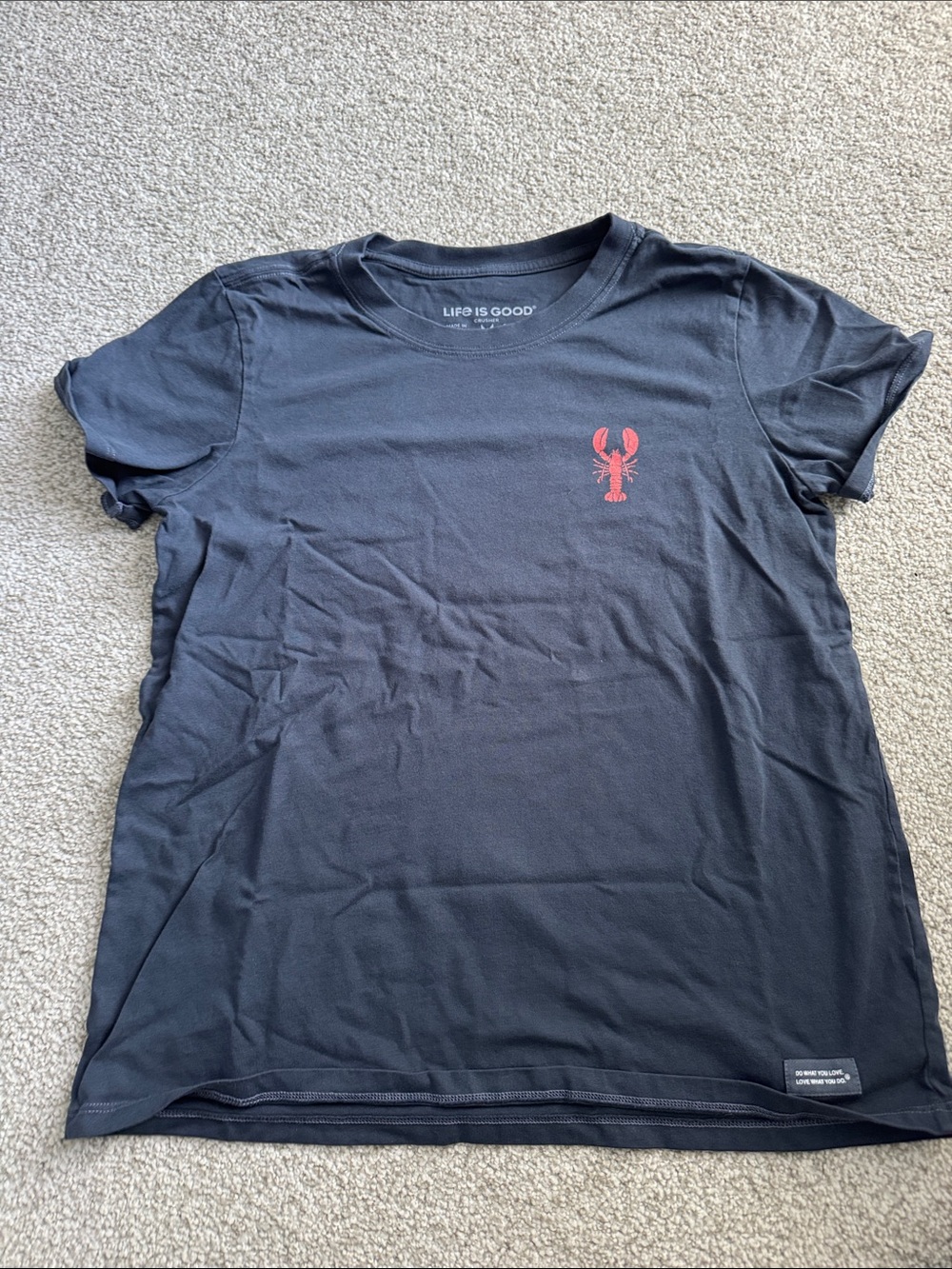 Life is Good lobster t shirt